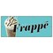 Signmission FRAPPE BANNER SIGN greek iced coffee cart cold signs drinks brewed B-96 Frappe - alternate 1